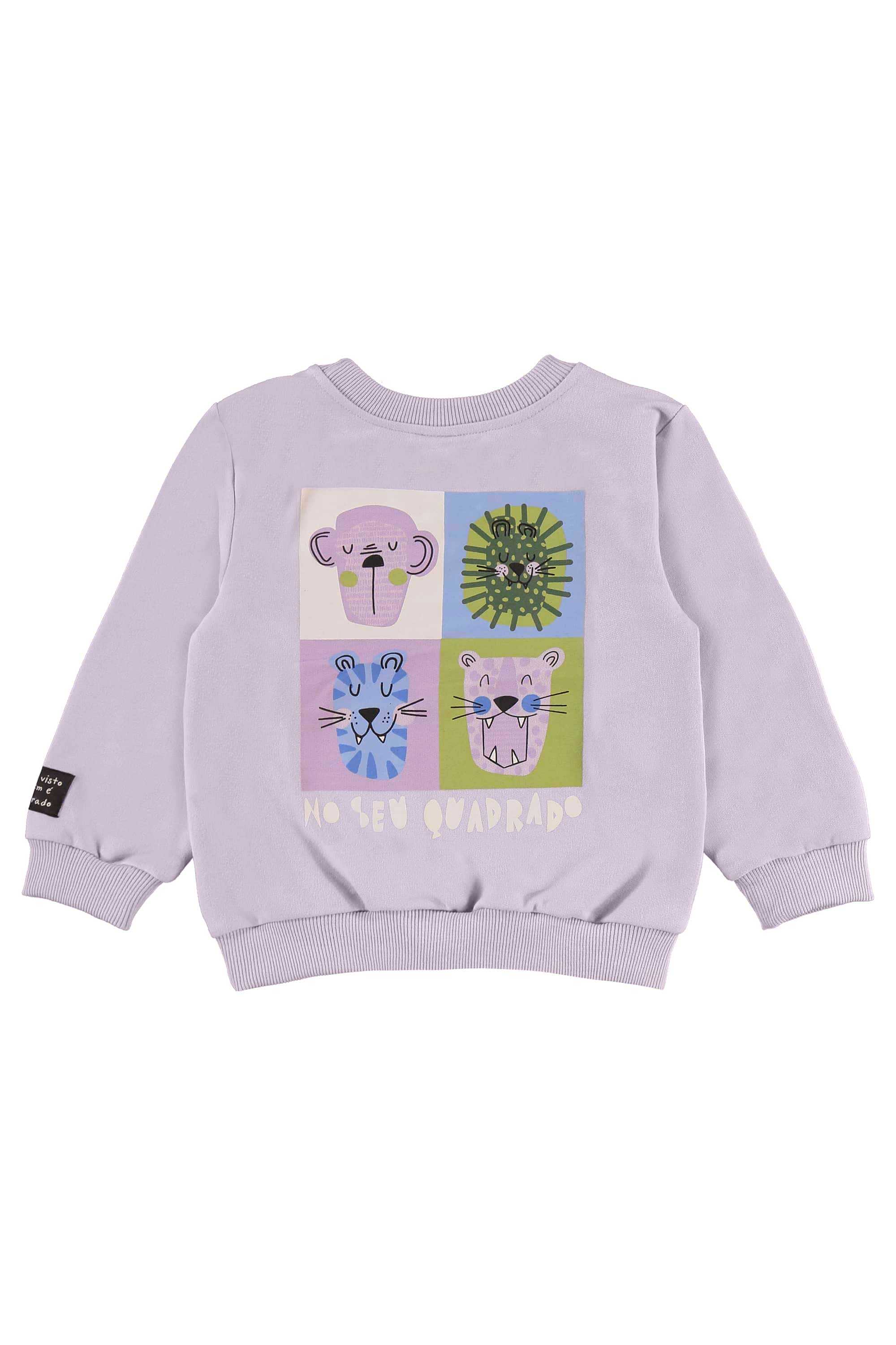 Conjunto Selva Infantil Masculino com Blusão e Calça (Roxo) Três e Já - Imagem 31